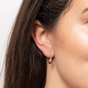Yellow Gold Tear Drop Earrings