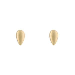 9ct Yellow Gold Teardrop Stud Earrings