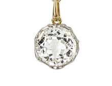 Load image into Gallery viewer, 9ct Yellow And White Gold White Topaz Pendant
