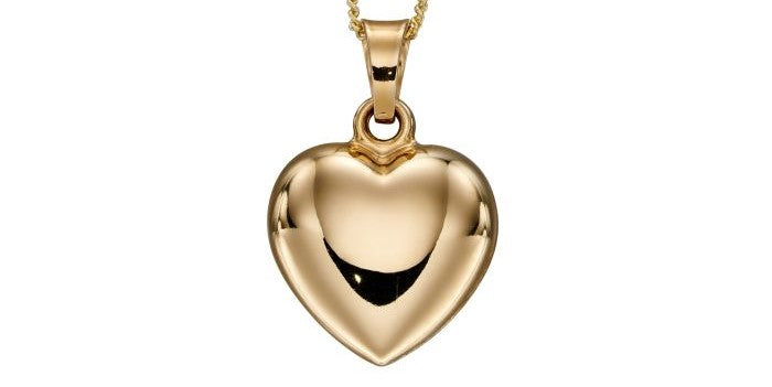 9ct Yellow Gold Heart Pendant