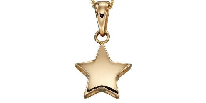 9ct Yellow Gold Star Pendant