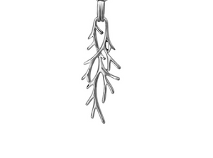 Silver Interwoven Branch Pendant