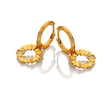 Load image into Gallery viewer, HD X Golden Edit Believe Hoop Earrings
