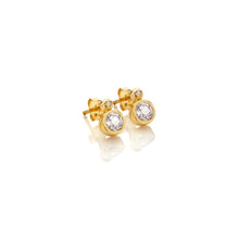 Load image into Gallery viewer, HDXGEM Droplet Stud Earrings - White Topaz
