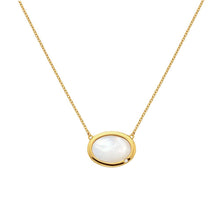 Load image into Gallery viewer, HDXGEM Horizontal Oval Necklace - Mother Of Pearl
