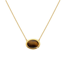 Load image into Gallery viewer, HDXGEM Horizontal Oval Necklace - Tigers Eye
