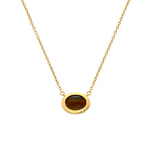 Load image into Gallery viewer, HDXGEM Oval Necklace - Tigers Eye
