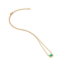 Load image into Gallery viewer, HDXGEM Rectangle Necklace - Turquoise
