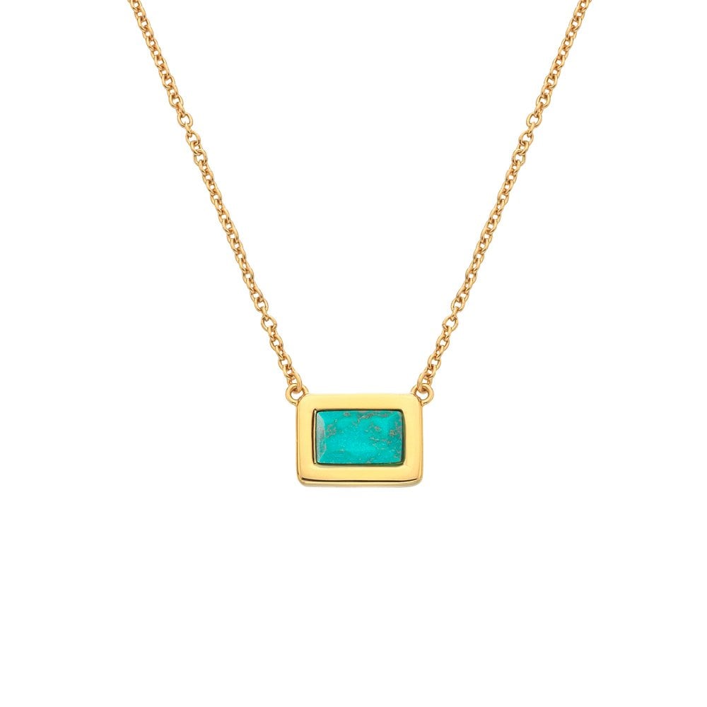 HDXGEM Rectangle Necklace - Turquoise
