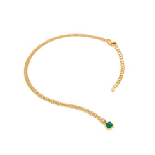 Load image into Gallery viewer, HDXGEM Square Necklace - Green Agate

