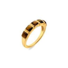 Load image into Gallery viewer, HDXGEM Square Ring - Tigers Eye
