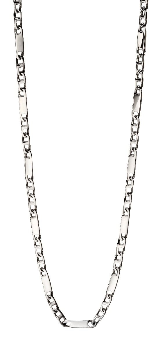 Stainless Steel Bar Chain Necklace