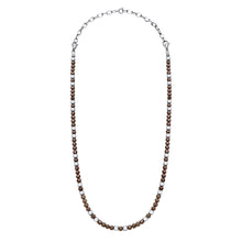 Load image into Gallery viewer, Stainless Steel With Brown Hematite Bead Necklace
