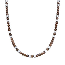Load image into Gallery viewer, Stainless Steel With Brown Hematite Bead Necklace
