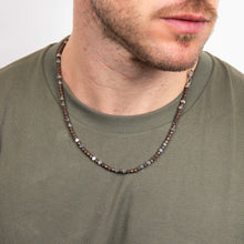 Load image into Gallery viewer, Stainless Steel With Brown Hematite Bead Necklace
