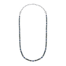 Load image into Gallery viewer, Stainless Steel With Blue Hematite Bead Necklace
