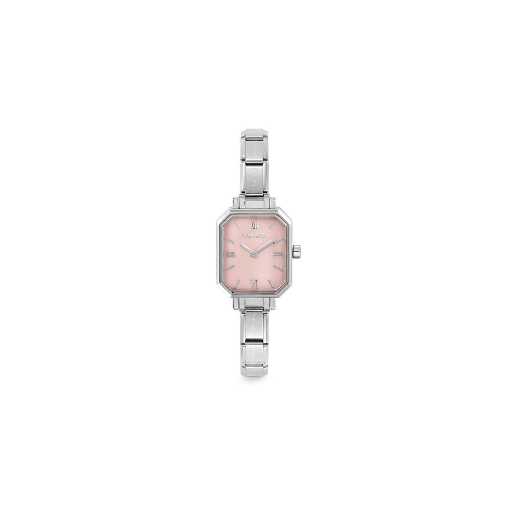 Time Watch With Pastel Pink