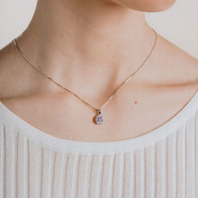 Load image into Gallery viewer, Dusky Pink Zirconia Pavé Necklace
