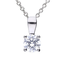Load image into Gallery viewer, Four Claw Set 0.50ct Solitaire Pendant
