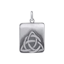 Load image into Gallery viewer, Oxidized Rectangular Trinity Pendant
