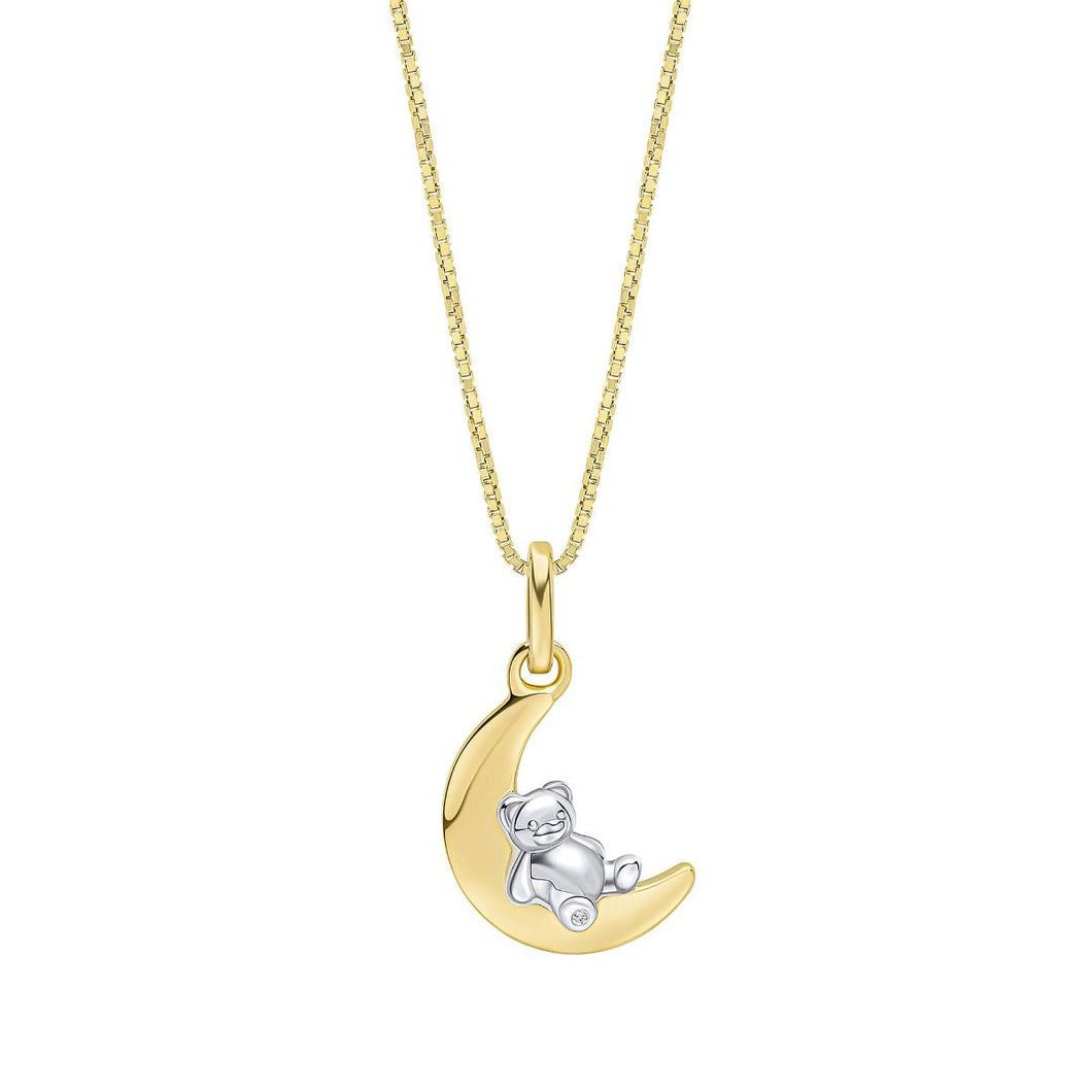 Ted On The Moon Pendant With Diamond