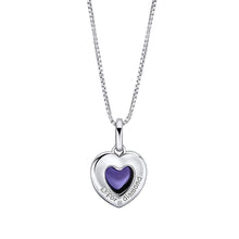 Load image into Gallery viewer, Heart Shape Mood Stone Pendant With Diamond
