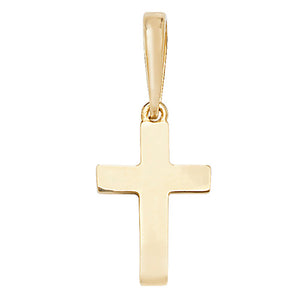 9ct Yellow Gold Cross 20x9mm
