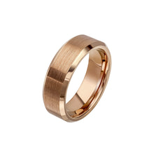 Load image into Gallery viewer, Brushed And Polished Coffee Plated Tungsten Ring
