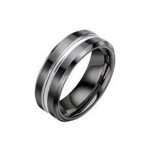 Load image into Gallery viewer, Tungsten Ring with IP Black Plating

