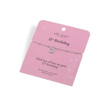 Load image into Gallery viewer, Silver Whisper - 21st Birthday Bracelet
