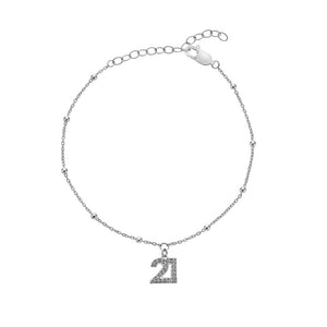 Silver Whisper - 21st Birthday Bracelet