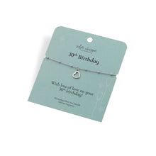 Load image into Gallery viewer, Silver Whisper - 30th Birthday Bracelet
