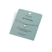 Load image into Gallery viewer, Silver Whisper - 40th Birthday Bracelet
