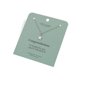 Silver Whisper - Congratulations Pendant