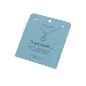Silver Whisper - Happy Birthday Pendant