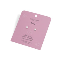 Load image into Gallery viewer, Silver Whisper - Love Earrings
