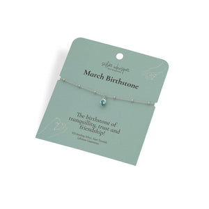 Silver Whisper - March Bracelet