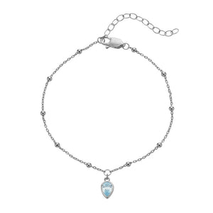 Silver Whisper - March Bracelet