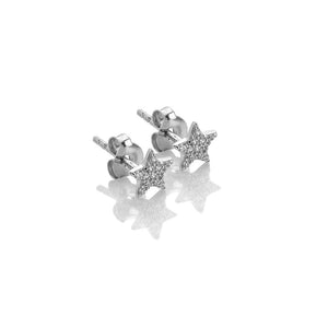 Silver Whisper - Superstar Earrings