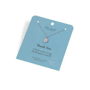 Silver Whisper - Thank You Pendant
