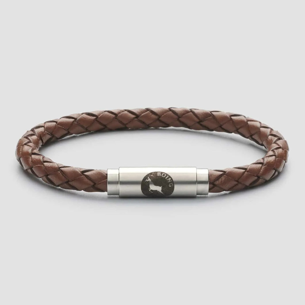Tan Skinny Leather Bracelet