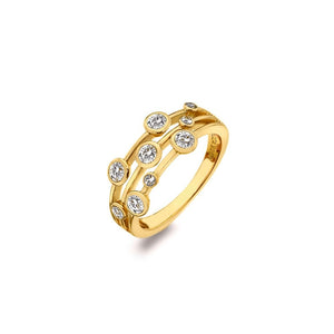 HDXGEM Tender Statement Ring - Yellow Gold Plate