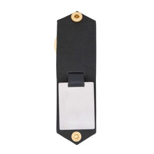 Load image into Gallery viewer, Patterned Leather Key Chain With Engravable Tag
