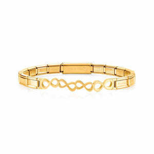 Trendsetter Yellow Gold Infinity Loop Bracelet