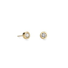 Load image into Gallery viewer, Earrings Crystal &amp; Stainless Steel Gold Crystal
