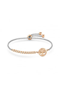 Milleluci Bracelet Tree Of Life With Rose Gold PVD