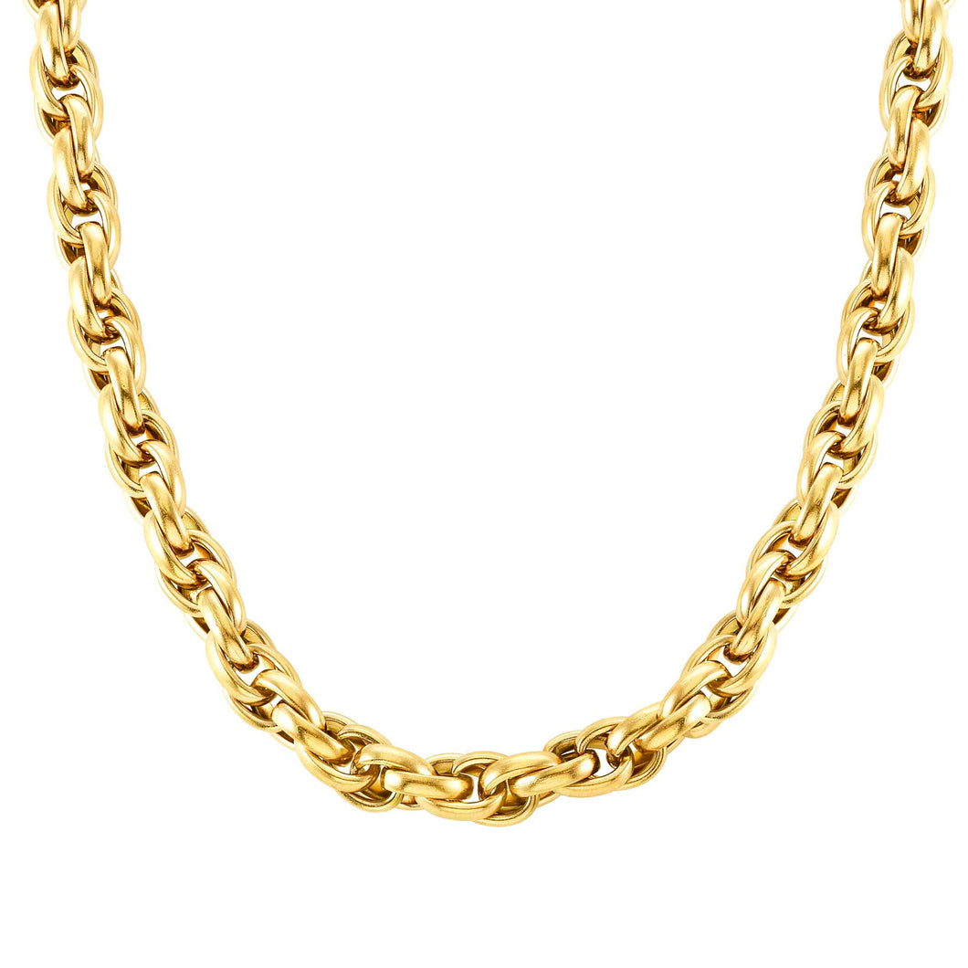 Yellow Silhouette Chain Necklace