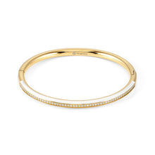 Load image into Gallery viewer, Drusilla Bangle With White Enamel

