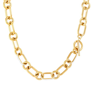 Drusilla Chain Necklace With White Enamel