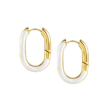 Load image into Gallery viewer, Drusilla Earrings With White Enamel
